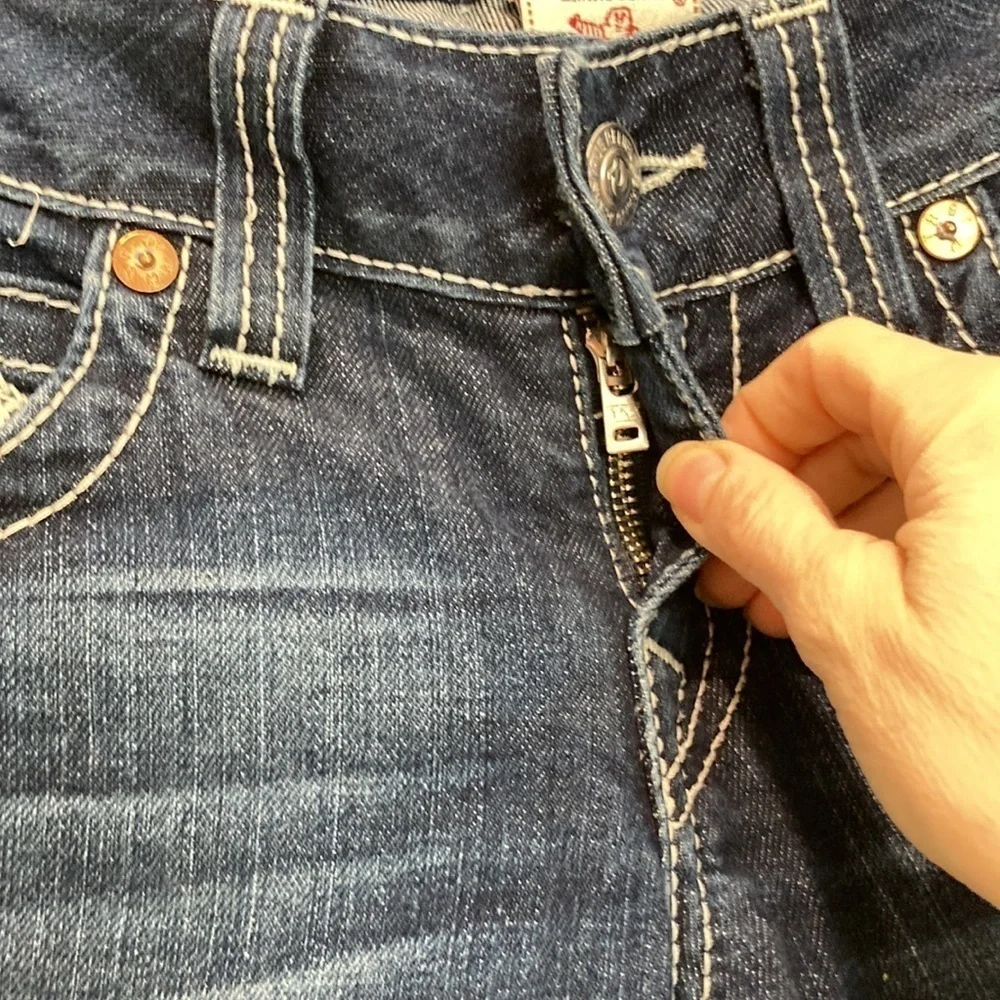 TRUE Religion Low Rise, Slim Straight Jean 27 - Picture 6 of 13